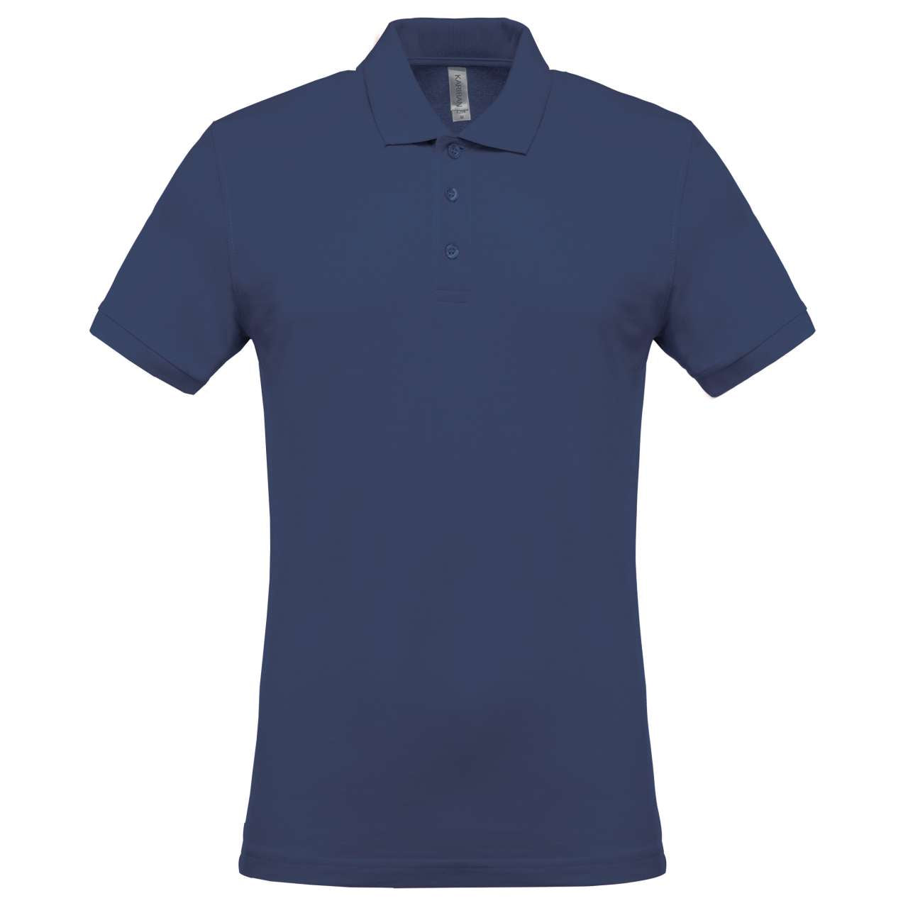 MEN'S SHORT-SLEEVED PIQUÉ POLO SHIRT - Deep Blue - Main