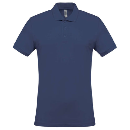 MEN'S SHORT-SLEEVED PIQUÉ POLO SHIRT - Deep Blue - Main
