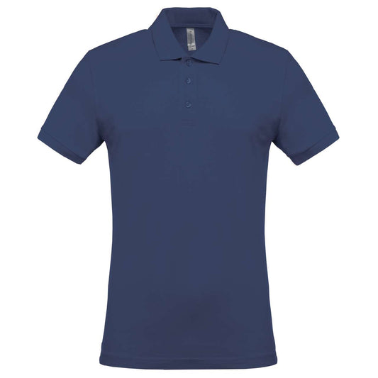 MEN'S SHORT-SLEEVED PIQUÉ POLO SHIRT - Deep Blue - Main