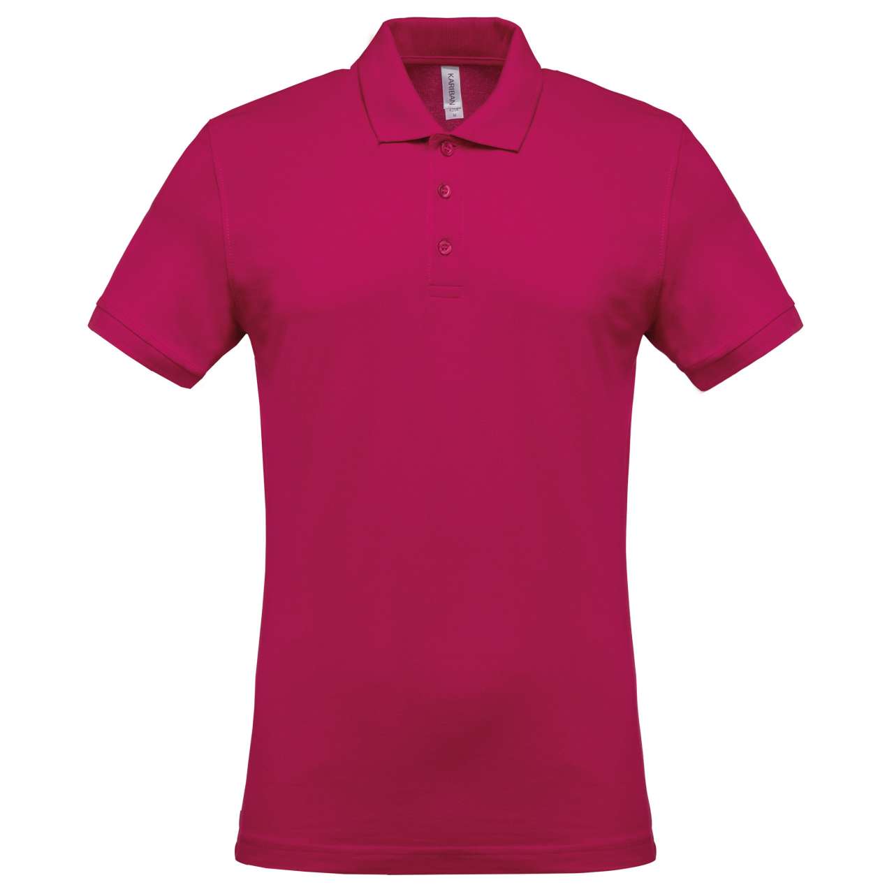MEN'S SHORT-SLEEVED PIQUÉ POLO SHIRT - Fuchsia - Main