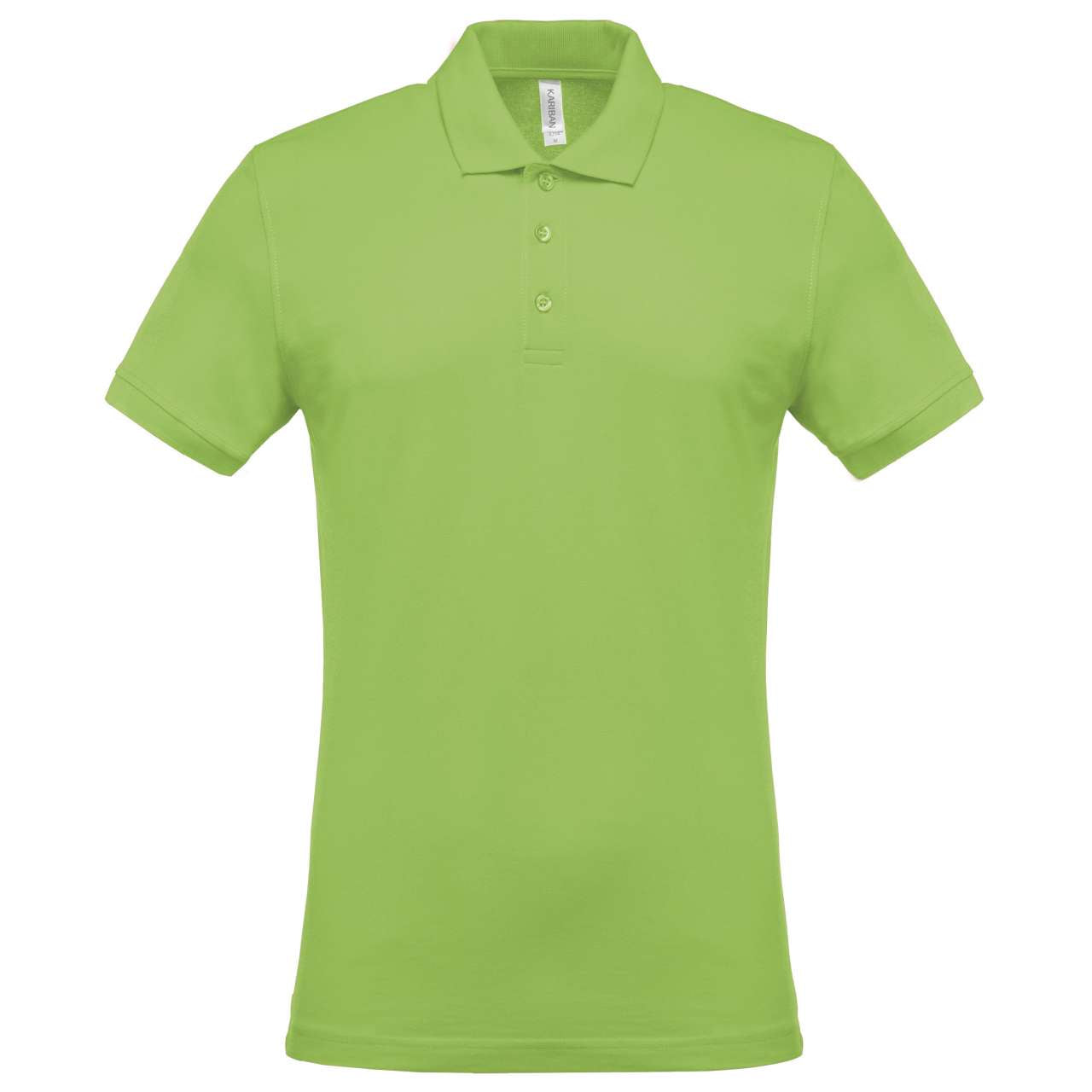 MEN'S SHORT-SLEEVED PIQUÉ POLO SHIRT - Lime - Main