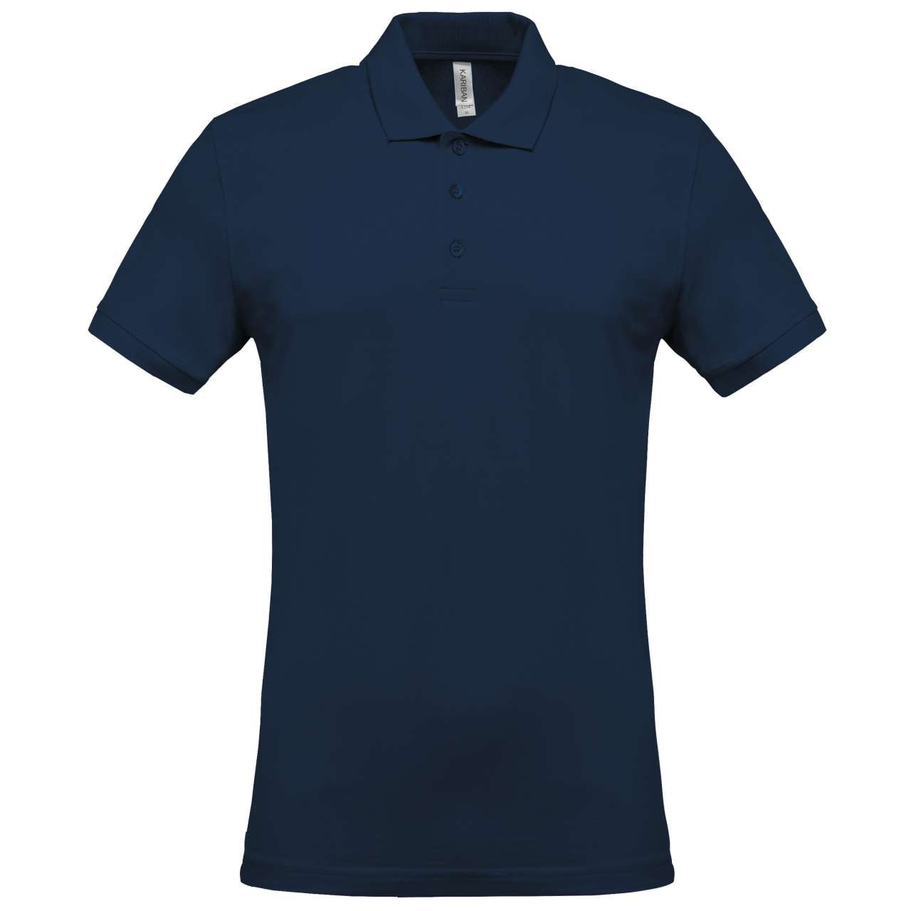 MEN'S SHORT-SLEEVED PIQUÉ POLO SHIRT - Navy - Main
