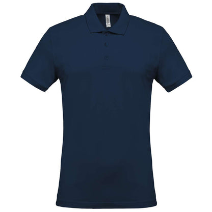 MEN'S SHORT-SLEEVED PIQUÉ POLO SHIRT - Navy - Main