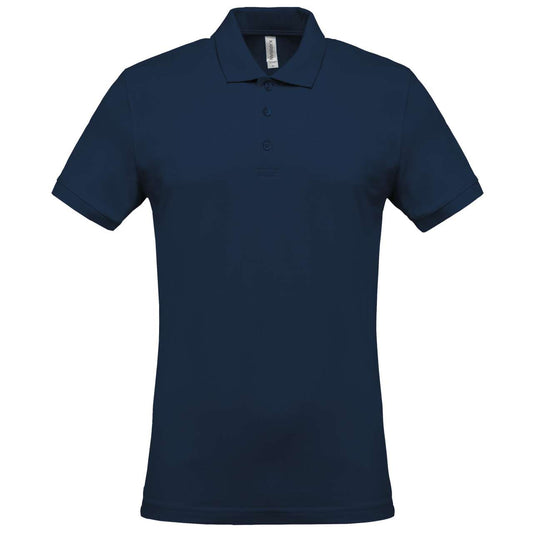 MEN'S SHORT-SLEEVED PIQUÉ POLO SHIRT - Navy - Main