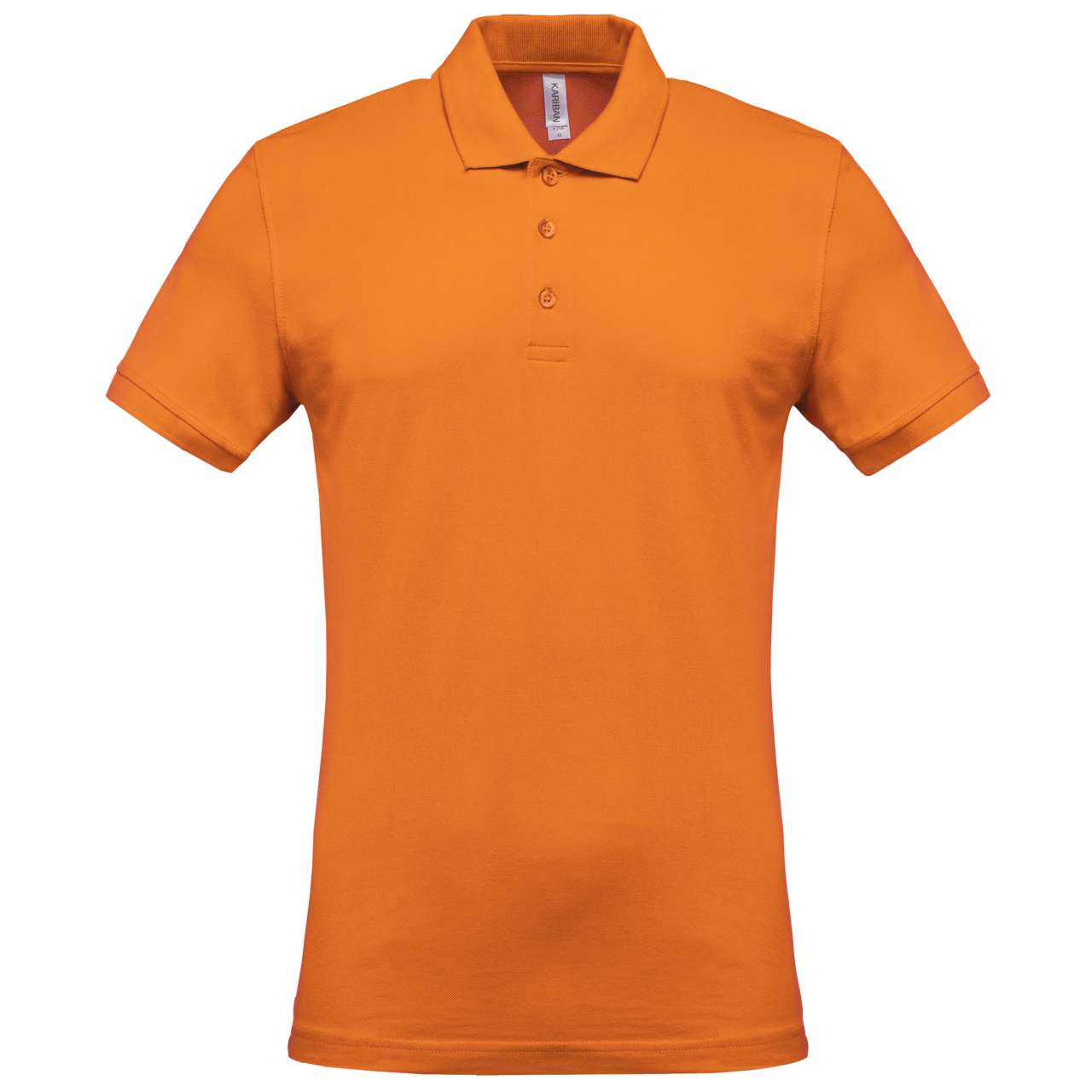 MEN'S SHORT-SLEEVED PIQUÉ POLO SHIRT - Orange - Main