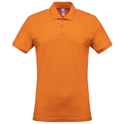 MEN'S SHORT-SLEEVED PIQUÉ POLO SHIRT - Orange - Main