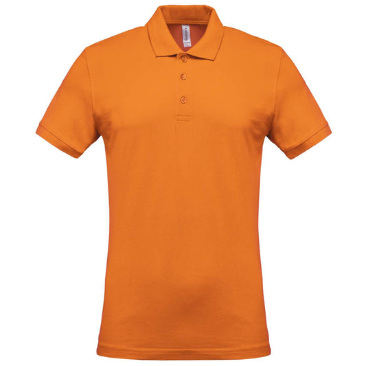 MEN'S SHORT-SLEEVED PIQUÉ POLO SHIRT - Orange - Main