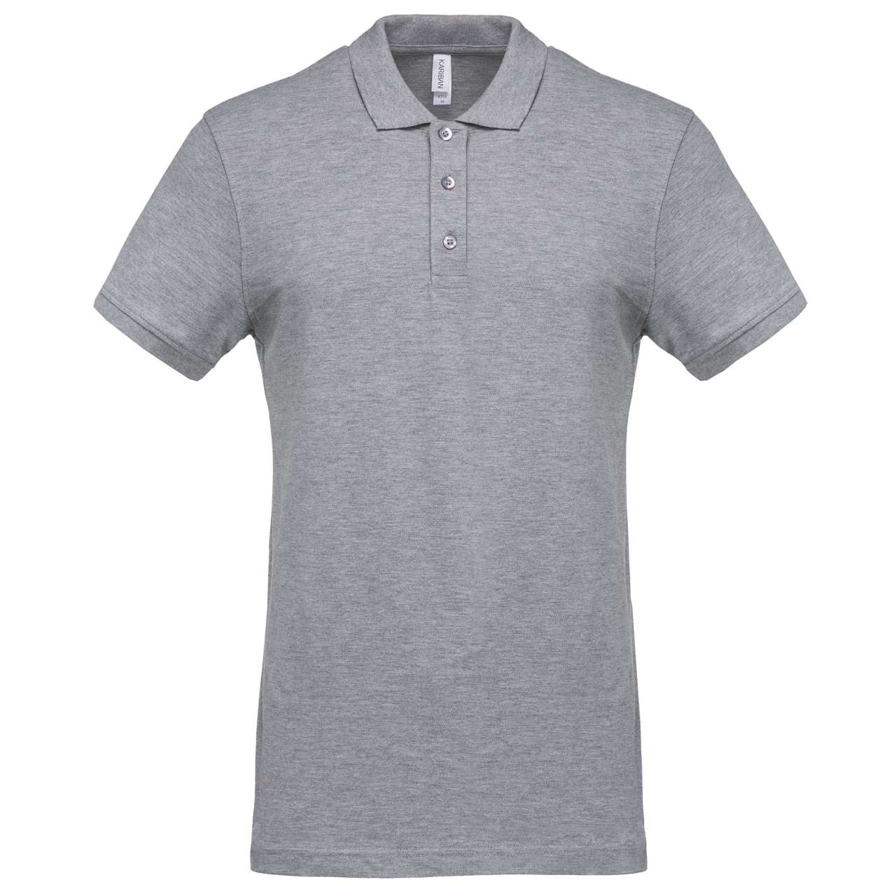 MEN'S SHORT-SLEEVED PIQUÉ POLO SHIRT - Oxford Grey - Main