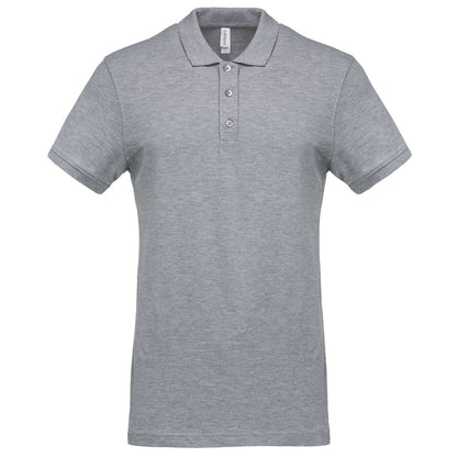 MEN'S SHORT-SLEEVED PIQUÉ POLO SHIRT - Oxford Grey - Main