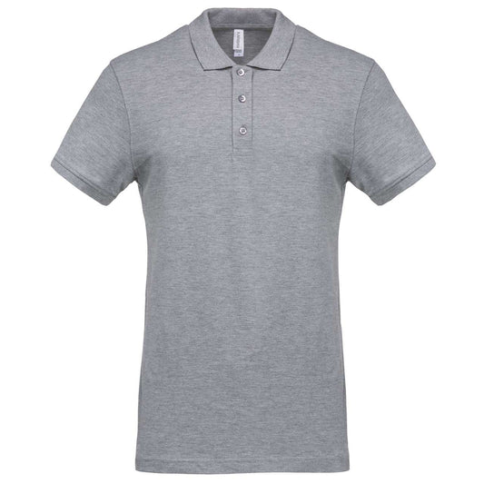 MEN'S SHORT-SLEEVED PIQUÉ POLO SHIRT - Oxford Grey - Main