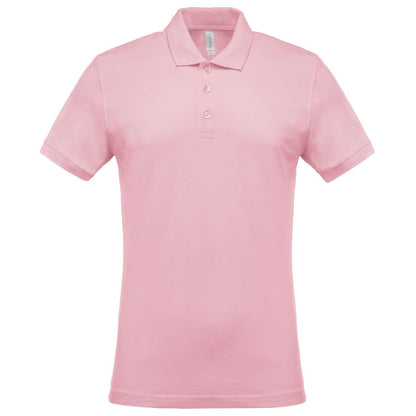 MEN'S SHORT-SLEEVED PIQUÉ POLO SHIRT - Pale Pink - Main