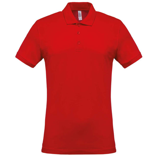 MEN'S SHORT-SLEEVED PIQUÉ POLO SHIRT - Red - Main