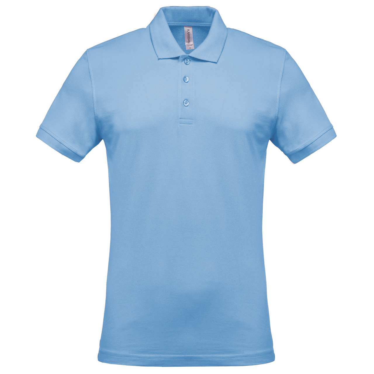 MEN'S SHORT-SLEEVED PIQUÉ POLO SHIRT - Sky Blue - Main