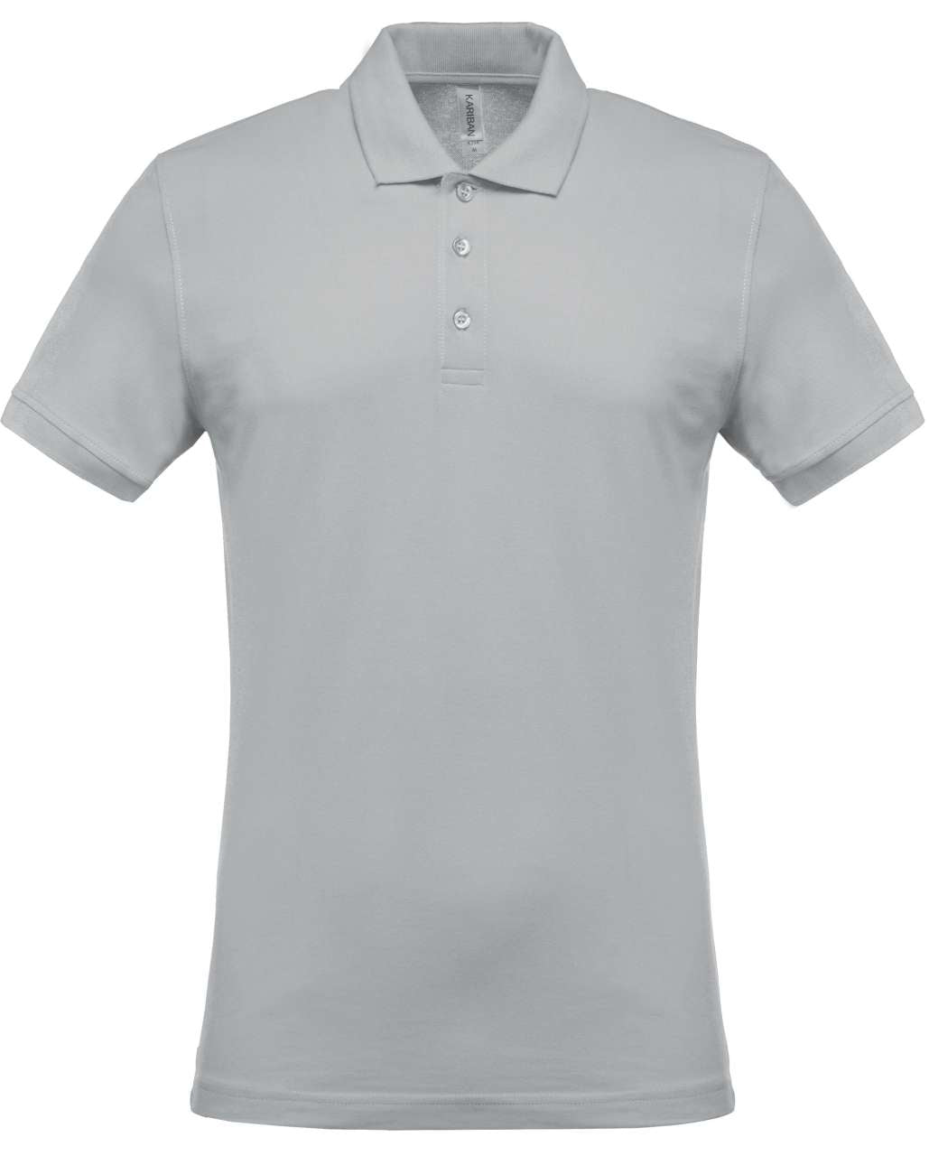 MEN'S SHORT-SLEEVED PIQUÉ POLO SHIRT - Snow Grey - Main