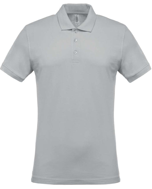 MEN'S SHORT-SLEEVED PIQUÉ POLO SHIRT - Snow Grey - Main