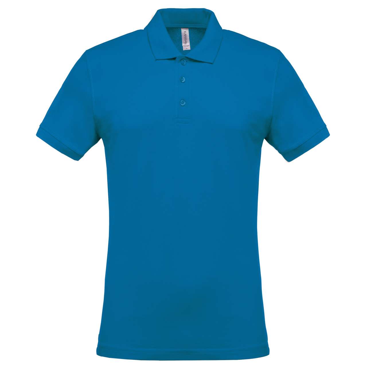 MEN'S SHORT-SLEEVED PIQUÉ POLO SHIRT - Tropical Blue - Main