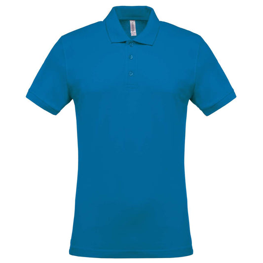 MEN'S SHORT-SLEEVED PIQUÉ POLO SHIRT - Tropical Blue - Main