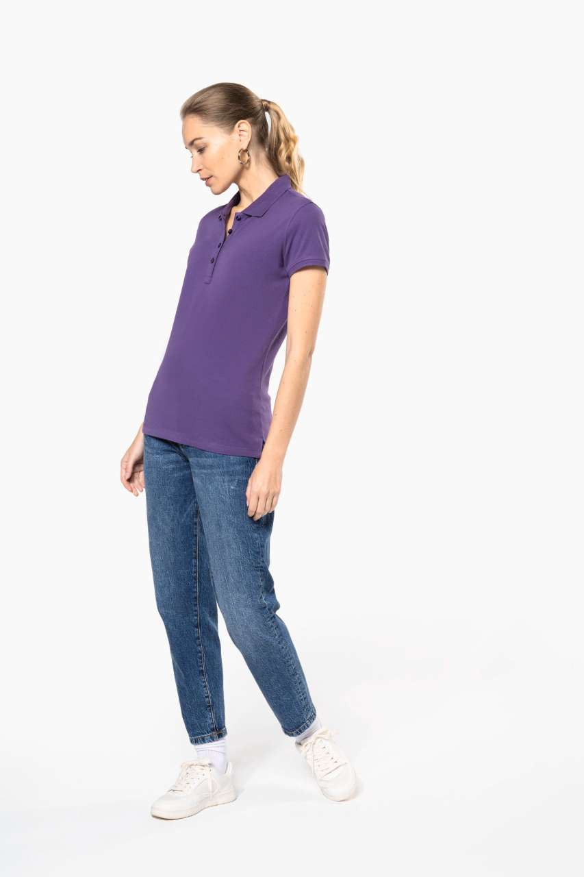 LADIES’ SHORT-SLEEVED PIQUÉ POLO SHIRT - Ash Heather - Additional