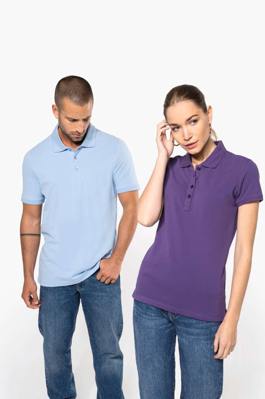 LADIES’ SHORT-SLEEVED PIQUÉ POLO SHIRT - Ash Heather - Additional
