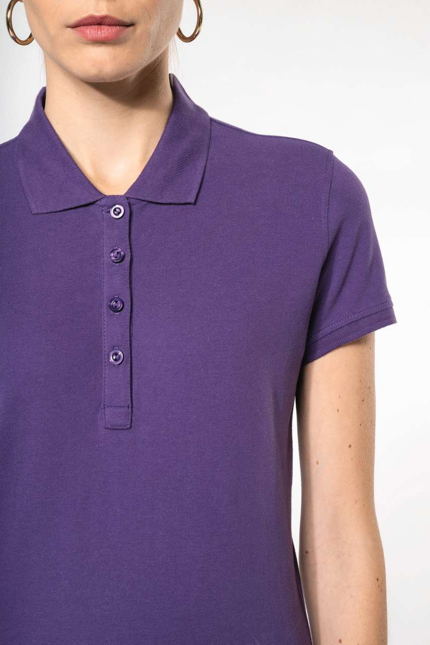 LADIES’ SHORT-SLEEVED PIQUÉ POLO SHIRT - Ash Heather - Additional