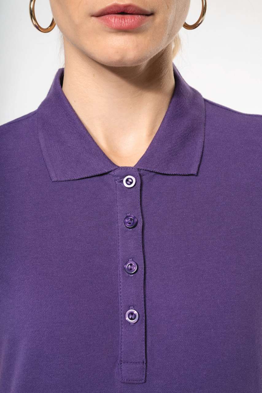LADIES’ SHORT-SLEEVED PIQUÉ POLO SHIRT - Ash Heather - Additional