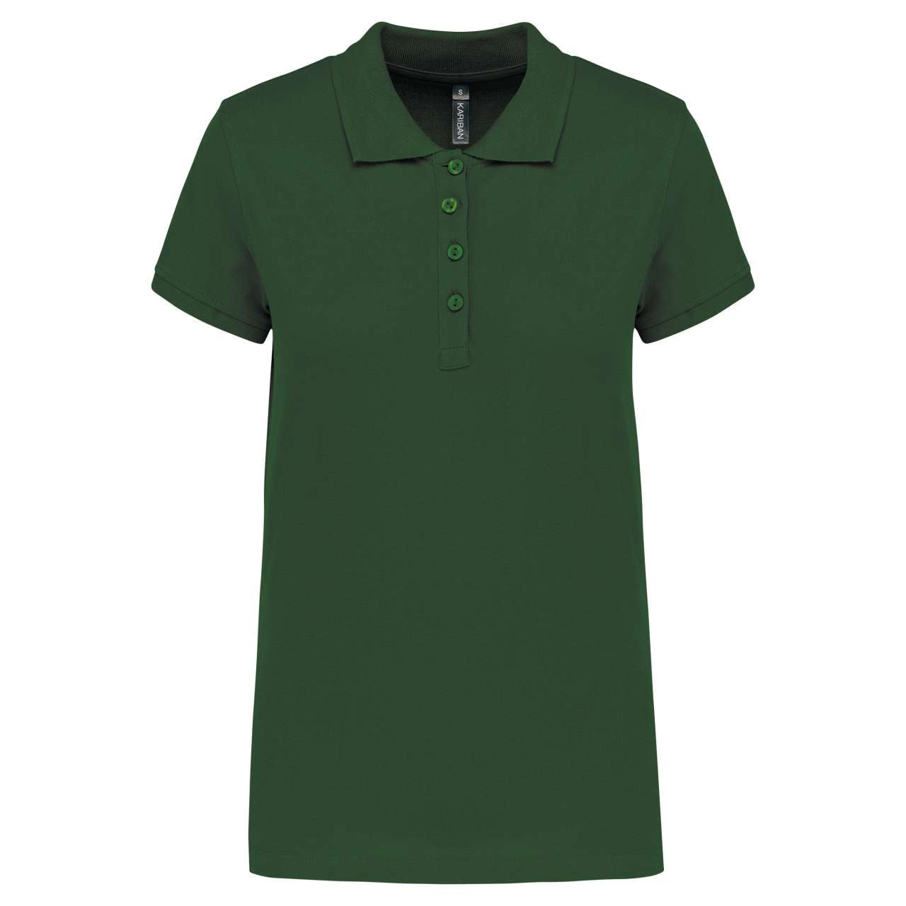 LADIES’ SHORT-SLEEVED PIQUÉ POLO SHIRT - Forest Green - Main