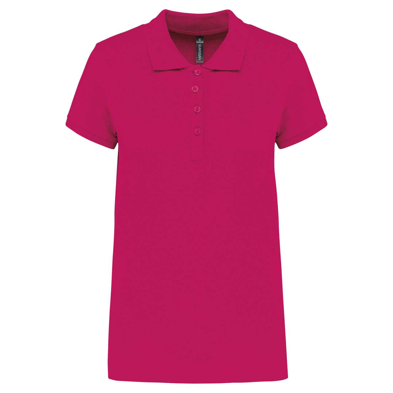 LADIES’ SHORT-SLEEVED PIQUÉ POLO SHIRT - Fuchsia - Main
