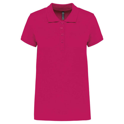 LADIES’ SHORT-SLEEVED PIQUÉ POLO SHIRT - Fuchsia - Main