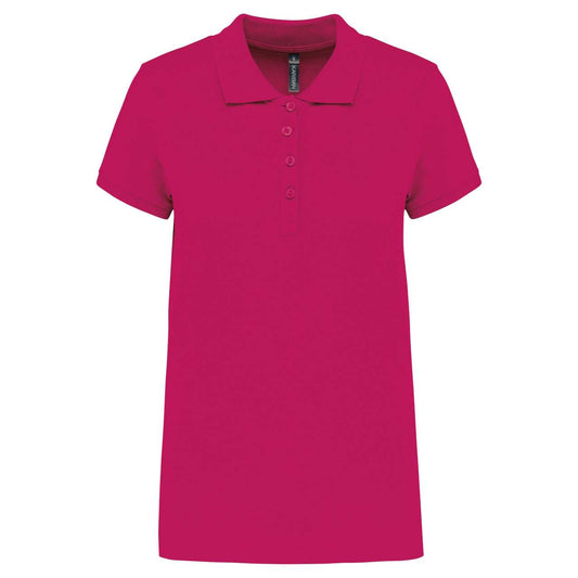 LADIES’ SHORT-SLEEVED PIQUÉ POLO SHIRT - Fuchsia - Main