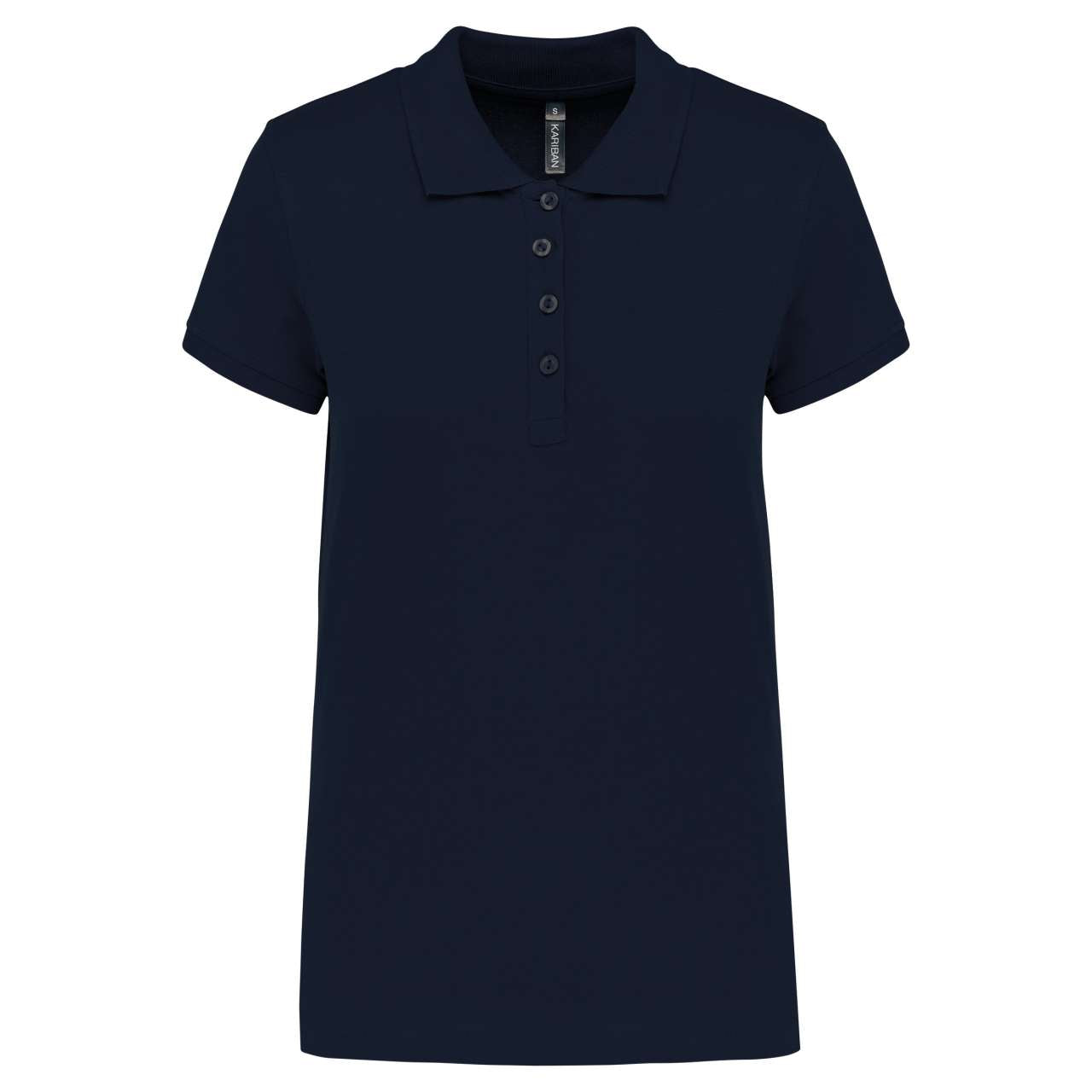 LADIES’ SHORT-SLEEVED PIQUÉ POLO SHIRT - Navy - Main