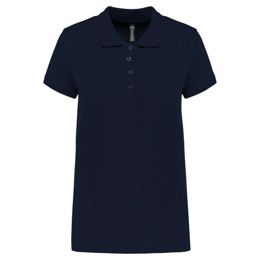 LADIES’ SHORT-SLEEVED PIQUÉ POLO SHIRT - Navy - Main