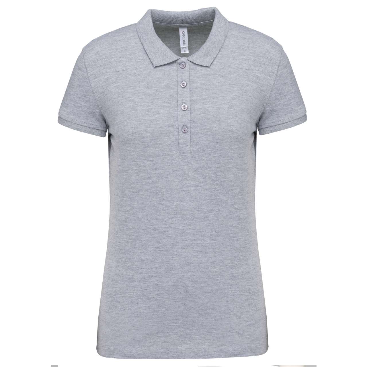 LADIES’ SHORT-SLEEVED PIQUÉ POLO SHIRT - Oxford Grey - Main