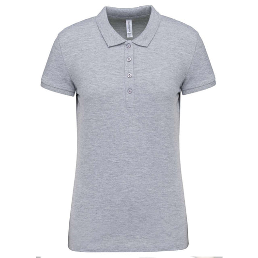 LADIES’ SHORT-SLEEVED PIQUÉ POLO SHIRT - Oxford Grey - Main