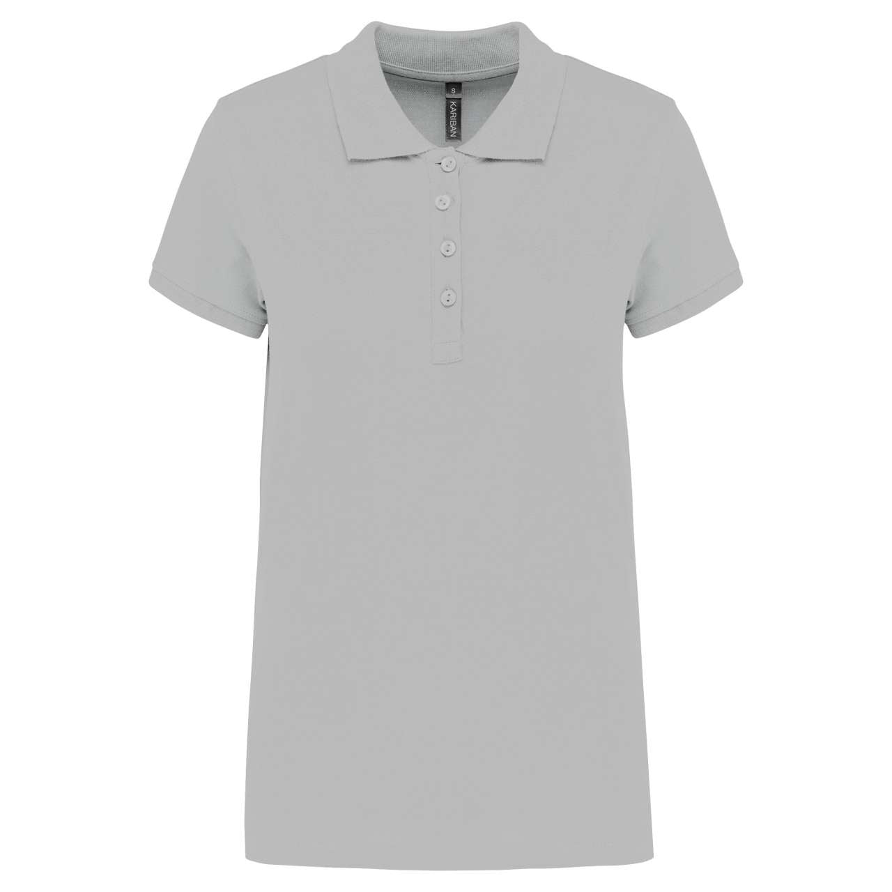 LADIES’ SHORT-SLEEVED PIQUÉ POLO SHIRT - Snow Grey - Main