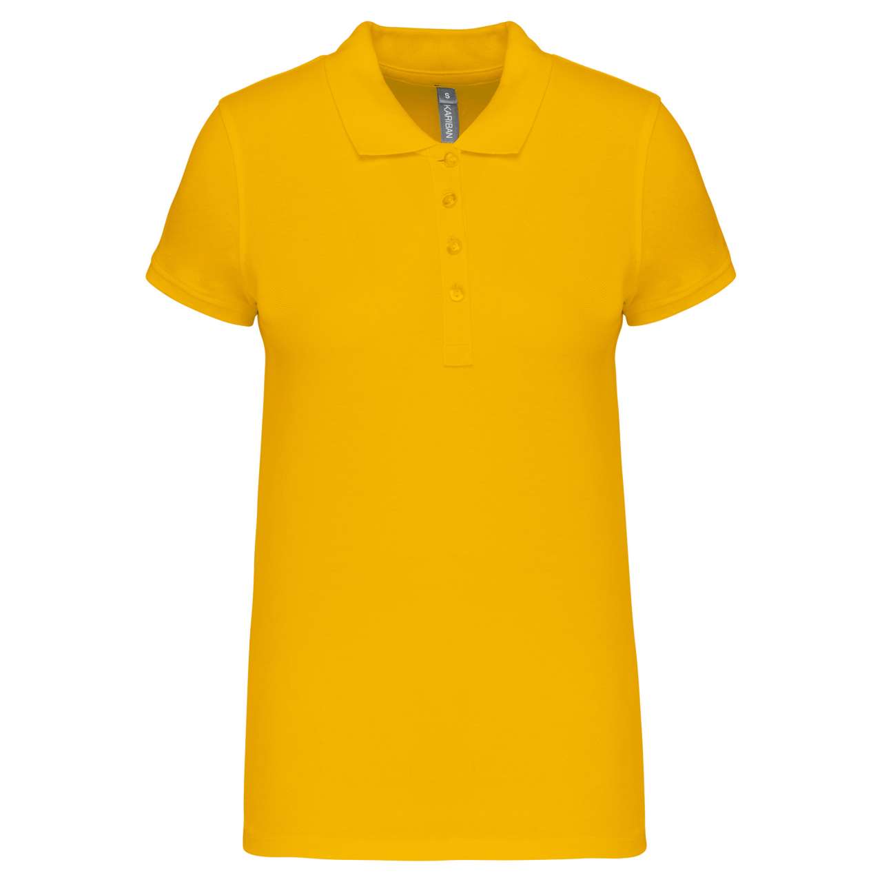 LADIES’ SHORT-SLEEVED PIQUÉ POLO SHIRT - Yellow - Main