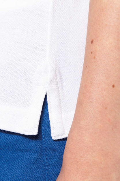 LADIES’ TWO-TONE PIQUÉ POLO SHIRT - Red/Black - Additional