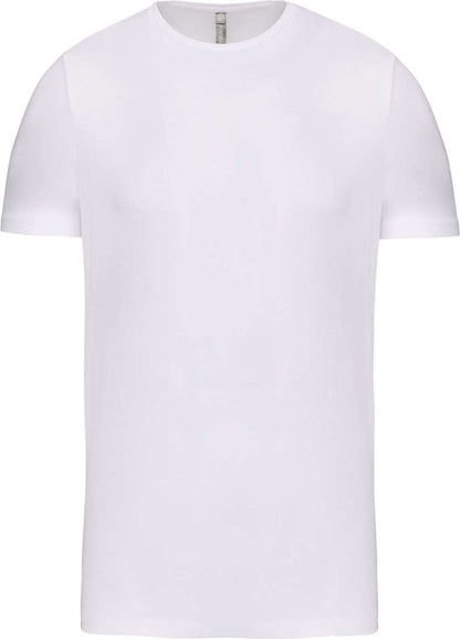 MEN'S SHORT-SLEEVED CREW NECK T-SHIRT - White - colorimageurl