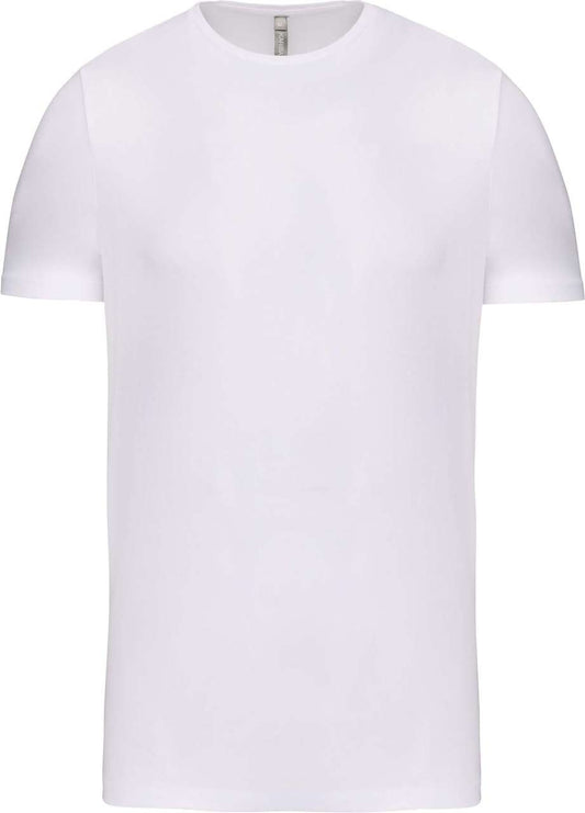 MEN'S SHORT-SLEEVED CREW NECK T-SHIRT - White - colorimageurl