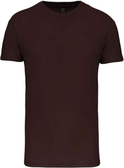 BIO150IC MEN'S ROUND NECK T-SHIRT - Chocolate - colorimageurl