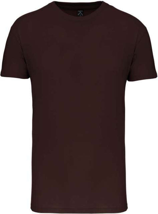 BIO150IC MEN'S ROUND NECK T-SHIRT - Chocolate - colorimageurl
