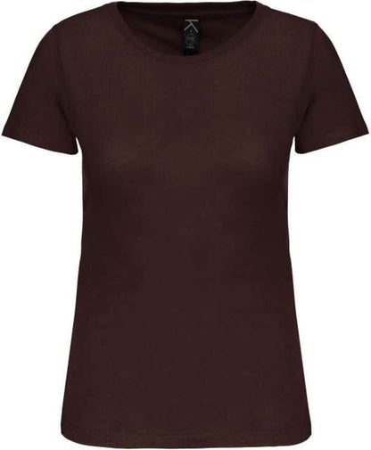 LADIES' BIO150IC CREW NECK T-SHIRT - Chocolate - colorimageurl