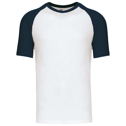 BASEBALL - SHORT-SLEEVED TWO-TONE T-SHIRT - White/Navy - Main