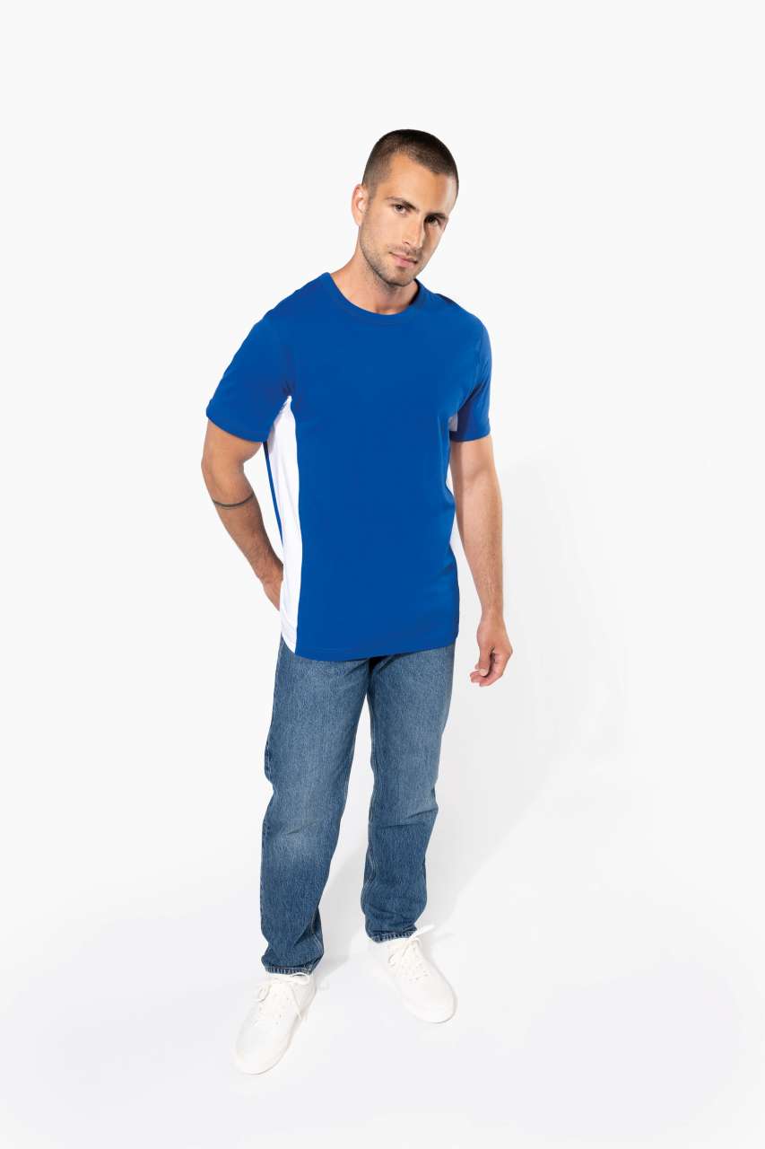 TIGER - SHORT-SLEEVED TWO-TONE T-SHIRT - Black/Orange - Additional