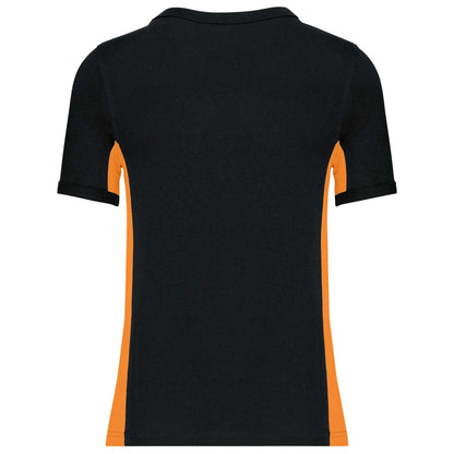 TIGER - SHORT-SLEEVED TWO-TONE T-SHIRT - Black/Orange - Additional