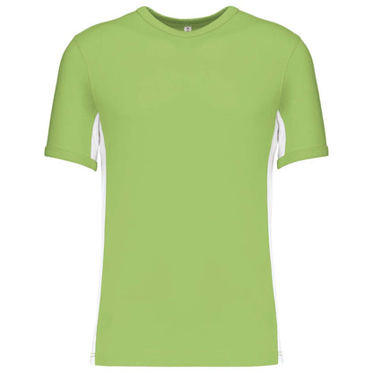 TIGER - SHORT-SLEEVED TWO-TONE T-SHIRT - Lime/White - Main