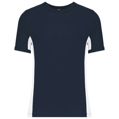 TIGER - SHORT-SLEEVED TWO-TONE T-SHIRT - Navy/White - Main