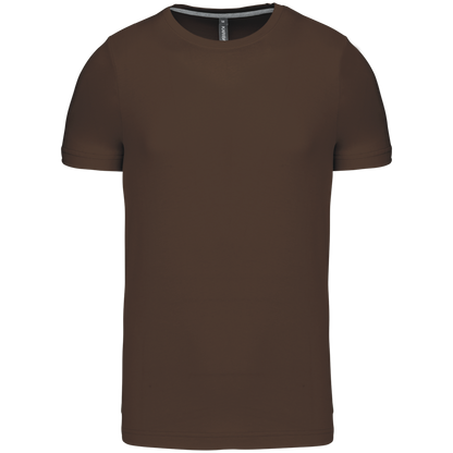 SHORT-SLEEVED CREW NECK T-SHIRT - Chocolate - Main