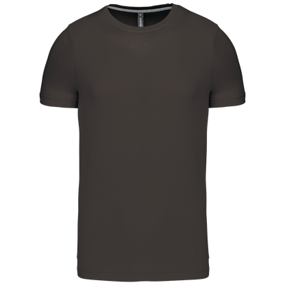 SHORT-SLEEVED CREW NECK T-SHIRT - Dark Grey - Main