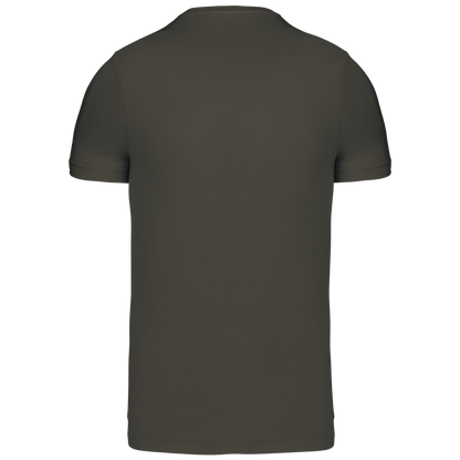 SHORT-SLEEVED CREW NECK T-SHIRT - Dark Khaki - Additional