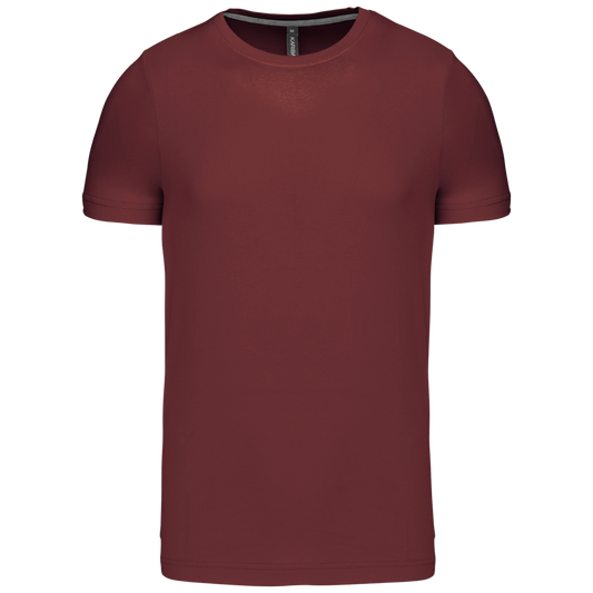 SHORT-SLEEVED CREW NECK T-SHIRT - Wine - Main
